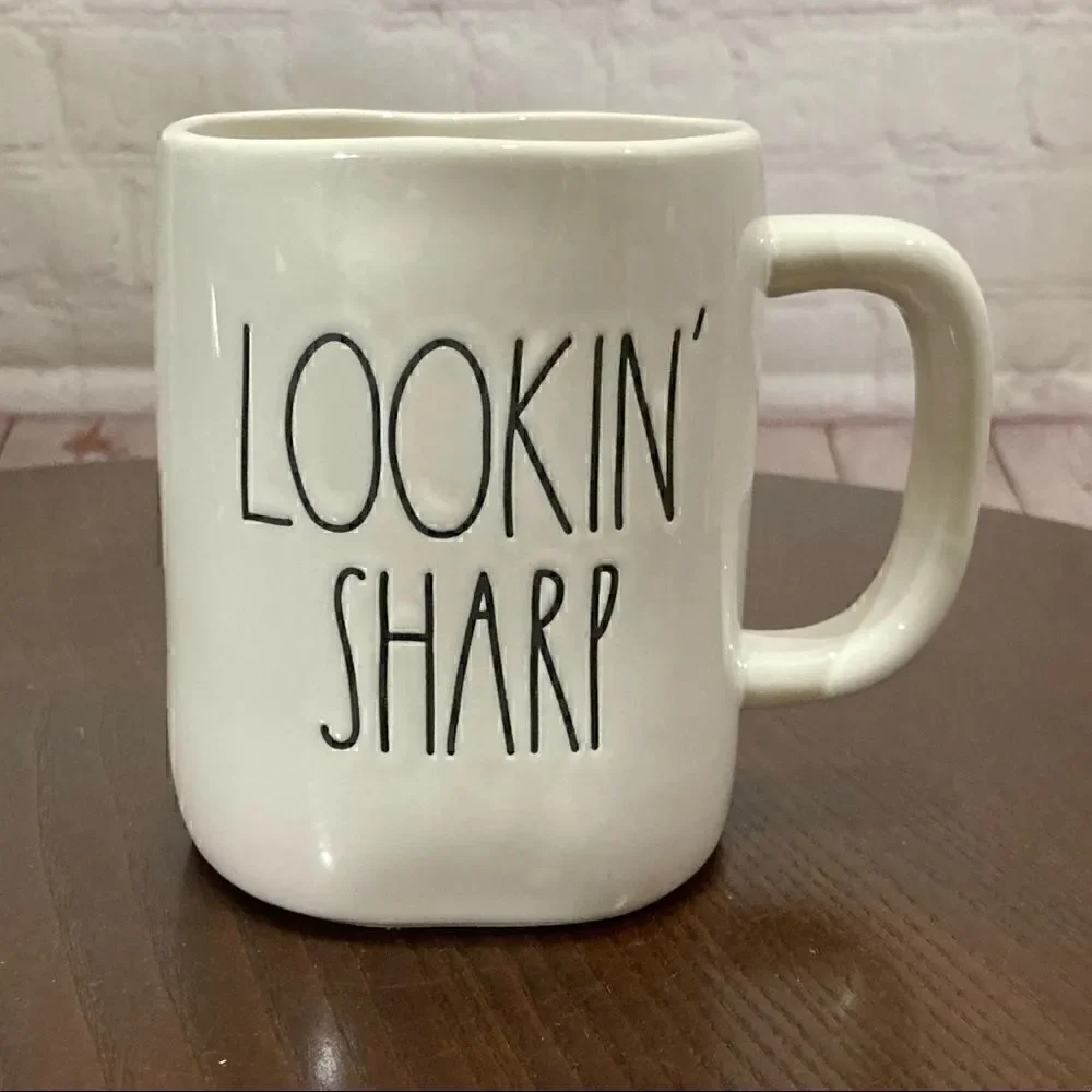 RAE DUNN ARTISAN COLLECTION MUG “lookin sharp” new